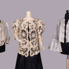 THREE JACKETS OR SHIRTWAISTS WITH LACE, C. 1904 - EARLY 1930s