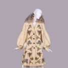 CHRISTIAN DIOR BY JOHN GALLIANO EMBROIDERED FLORAL SILK COAT, PARIS, 2002