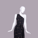 HALSTON SILK POLKA DOT ENSEMBLE, USA, C. 1975