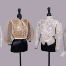 FOUR EMBROIDERED BLOUSES OR BODICES, C. 1900 - C. 1930