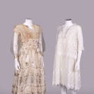 TWO SILK OR VOILE DAY DRESSES, C. 1914 &amp; C. 1928
