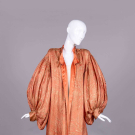 TANGERINE SILK &amp; GOLD LAME EVENING JACKET, PARIS, LATE 1920s