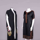 EMBROIDERED EVENING TUNIC &amp; FRINGED ROBE, MID - LATE 1920s