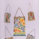 FIVE BEADED OR MESH EVENING BAGS, 1920s