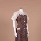 POLKA DOT DAY DRESS, 1940s