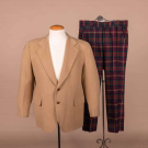 CAMEL HAIR BLAZER &amp; TARTAN SLACKS, 1960s - 1970s