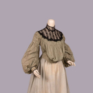 PALE GREEN DAY DRESS, 1900s
