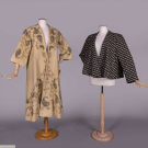 TRIGERE &amp; UNLABELED RHINESTONE MOHAIR EVENING COATS, 1950s &amp; 1980s