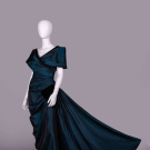OSCAR DE LA RENTA IRIDESCENT SILK EVENING GOWN, USA, Fall 1987