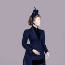 3-PC WORTH LABELED SILK MOIRE VISITING ENSEMBLE, 1880s