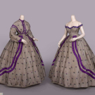 THREE PIECE CHANGEABLE DAY TO EVENING GOWN, C. 1860