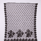 EMBROIDERED LACE HAT VEIL, C. 1800