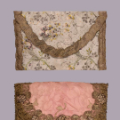 TWO LARGE SILK LINGERIE CASES, 1920s, MADE FROM 18TH &amp; 19TH C TEXTILES