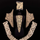 GOLD METALLIC LACE DRESS ELEMENTS, FRANCE &amp; SPAIN, 1920s &amp; C. 1700