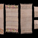 FOUR EMBROIDERED TURKISH TOWELS, 19th c