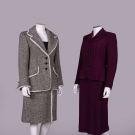 ONE LILLI ANN &amp; ONE UNLABELED SKIRT SUITS, USA, 1960s &amp; 1940s