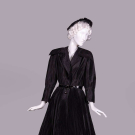CHRISTIAN DIOR NY TAFFETA DINNER DRESS, C. 1950