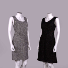 TWO CHANEL GLITTER TWEED COCKTAIL DRESSES, PARIS, 2000s