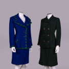 TWO BUSVINE &amp; VALENTINO SKIRT SUITS, LONDON &amp; ROME, 1947 &amp; A/W 1991