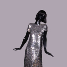 DONALD BROOKS SPACE AGE EVENING DRESS, USA, c. 1966