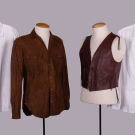 FOUR RALPH LAUREN &amp; PRADA LEATHER OR COTTON SHIRTS, USA &amp; ITALY, 1990s