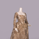SILK DAMASK ROBE A L’ANGLAISE, C. 1760