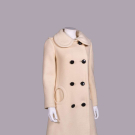 PIERRE CARDIN MOD WOOL COAT, PARIS, 1969