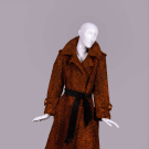 CHRISTIAN DIOR CINNAMON ASTRAKHAN COAT, 1970s