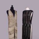 TWO BEADED EVENING OR PARTY DRESSES, 1920s