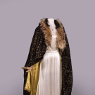 CUT VELVET LAME EVENING CAPE, 1920s