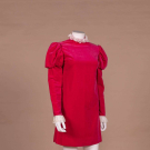HOT PINK VELVETEEN MINI DRESS, C. 1968