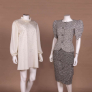 TWO FUN CAREER OR COCKTAIL ENSEMBLES, 1980S