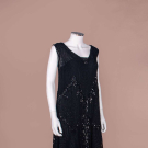 ART DECO BEAD &amp; SEQUIN LACE PARTY DRESS, 1920S