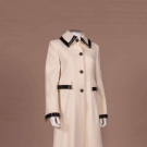 ST. JOHN BEADED WOOL COAT, 1990S