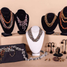 GENEROUS LOT OF BEADED, PEARL &amp; SILVER COSTUME JEWELRY