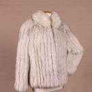 CREAM FOX FUR JACKET, 1980S