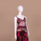 CHRISTIAN LACROIX PRINTED SILK ENSEMBLE, 1990S