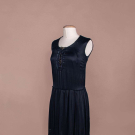 BEADED SATIN EVENING DRESS, 1920S