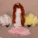 FOUR OSTRICH FEATHER ACCESSORIES, 1920S