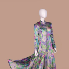TOMASZ STARZEWSKI METALLIC EVENING DRESS, S/S 1994