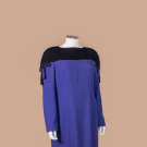 BOB MACKIE PURPLE SHIFT DRESS, 1980S