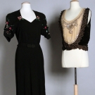 LANVIN TOP, c. 1918 &amp; 1 PARTY DRESS, 1940