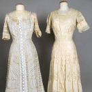 TWO LACE TEA GOWNS, c. 1912