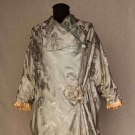 BLUE SILK DAMASK COCOON COAT, 1910