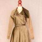 JACQUES FATH SILK DINNER DRESS, 1953
