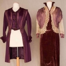 PLUM AFTERNOON DRESS &amp; JACKET, NEW YORK, c. 1912