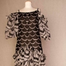 SAINT LAURENT CHIFFON GOWN, 1980s