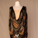 CHIFFON &amp; LAME PARTY DRESS, MID 1920s