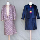 TWO UNLABELED CHANEL DRESS SETS, PARIS, 1960s