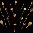 TWENTY SIX STICK PINS, 1890-1930